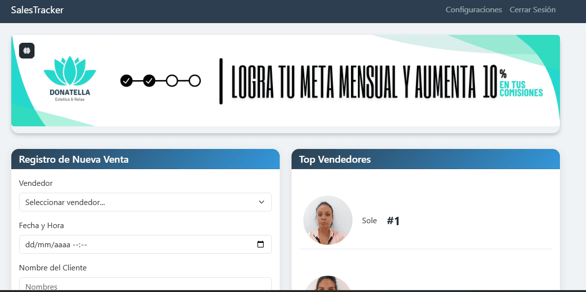 Sitio gestion de ventas